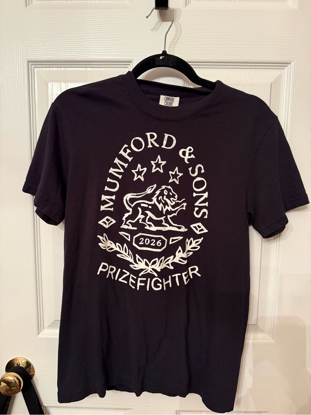 Black Mumford & Sons 'Prizefighter' tour Graphic Tee